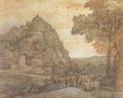 Claude Lorrain View of Delphi with a Procession (mk17) china oil painting reproduction